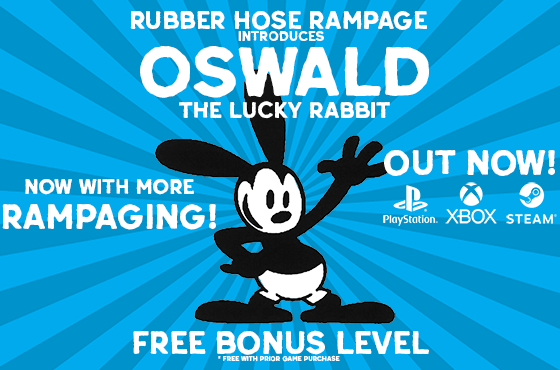 Rubber Hose Rampage introduces Oswald the Lucky Rabbit!
