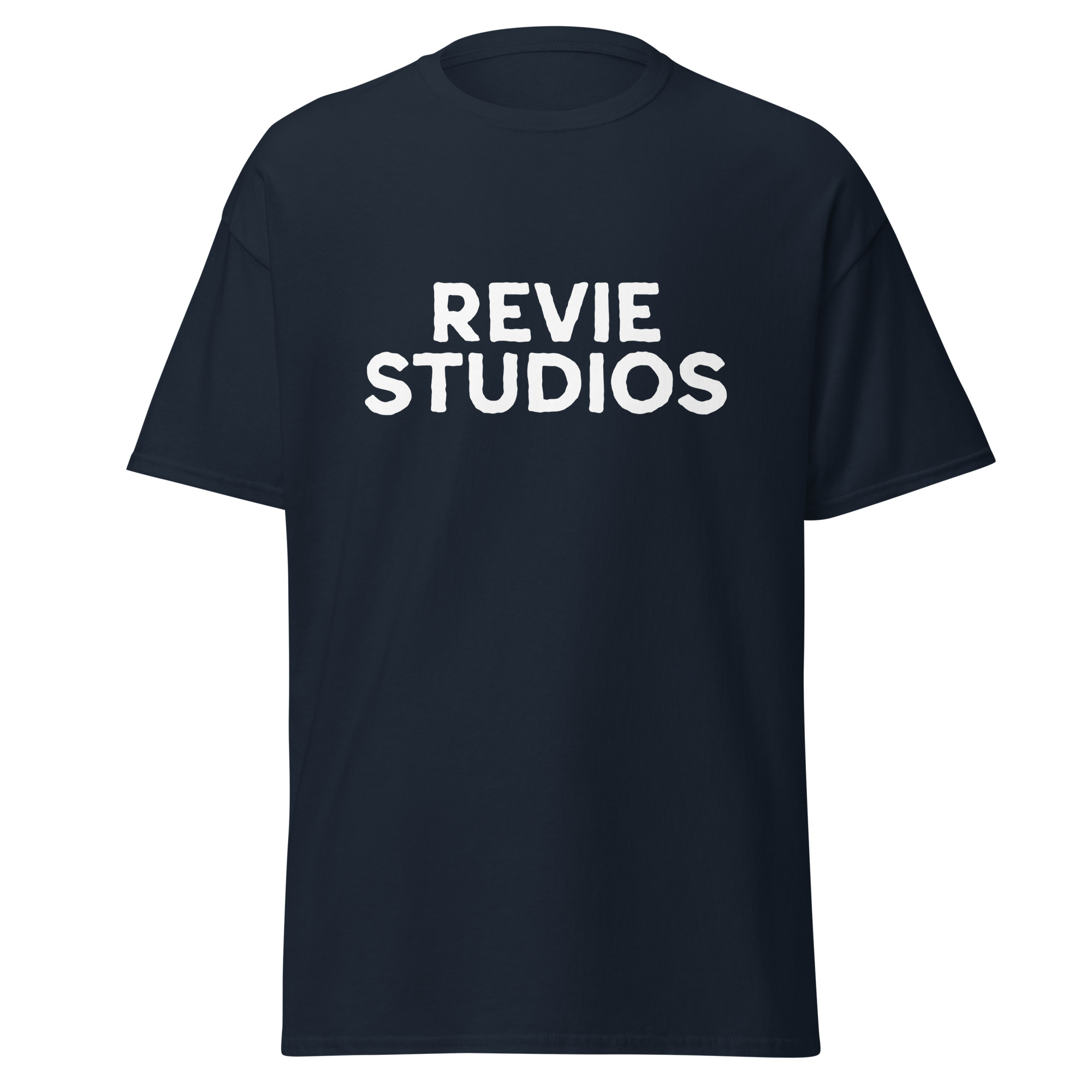 Revie Studios White Logo T-Shirt - Image 2